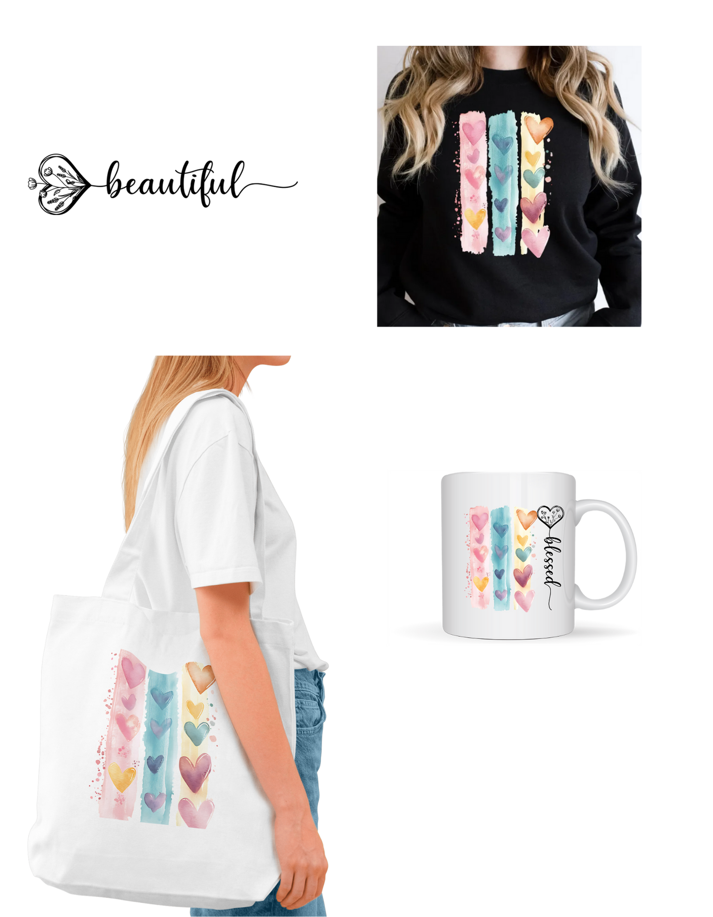 Hearts for Days Canvas Bag