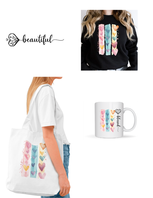 Hearts for Days Canvas Bag